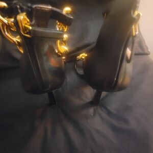 Versace Medusa chain high heel sandels